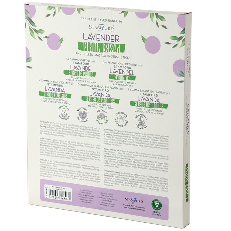 Lavanda - Varillas de Incienso Masala a base de Plantas
