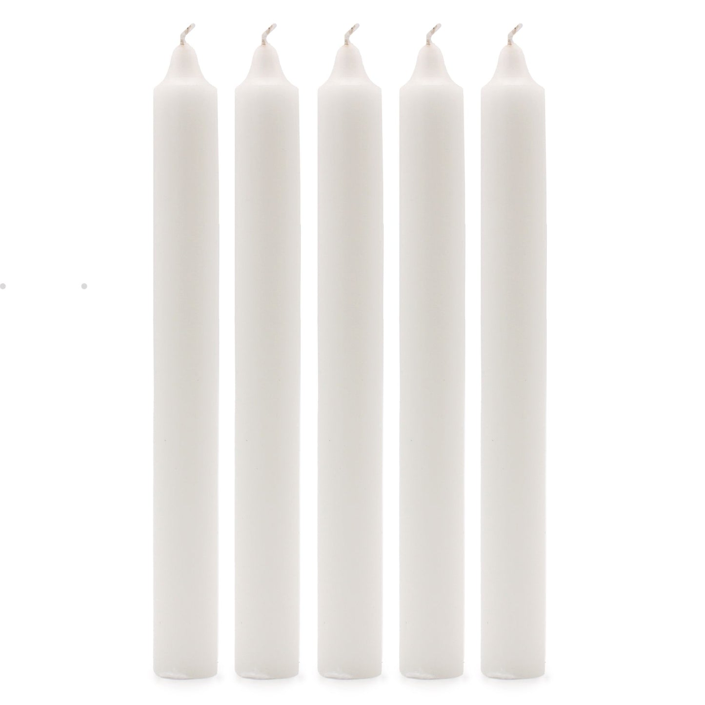 Velas a Granel de Color Sólido - Blanco Rústico - Paquete de 10