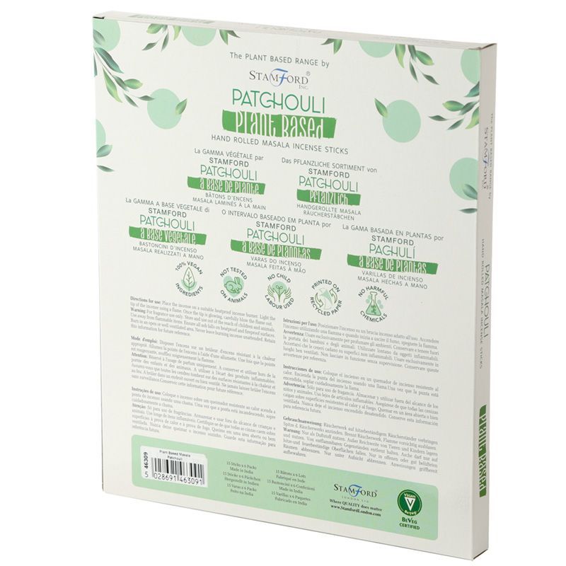 Pachuli - Varillas de Incienso Masala a base de Plantas