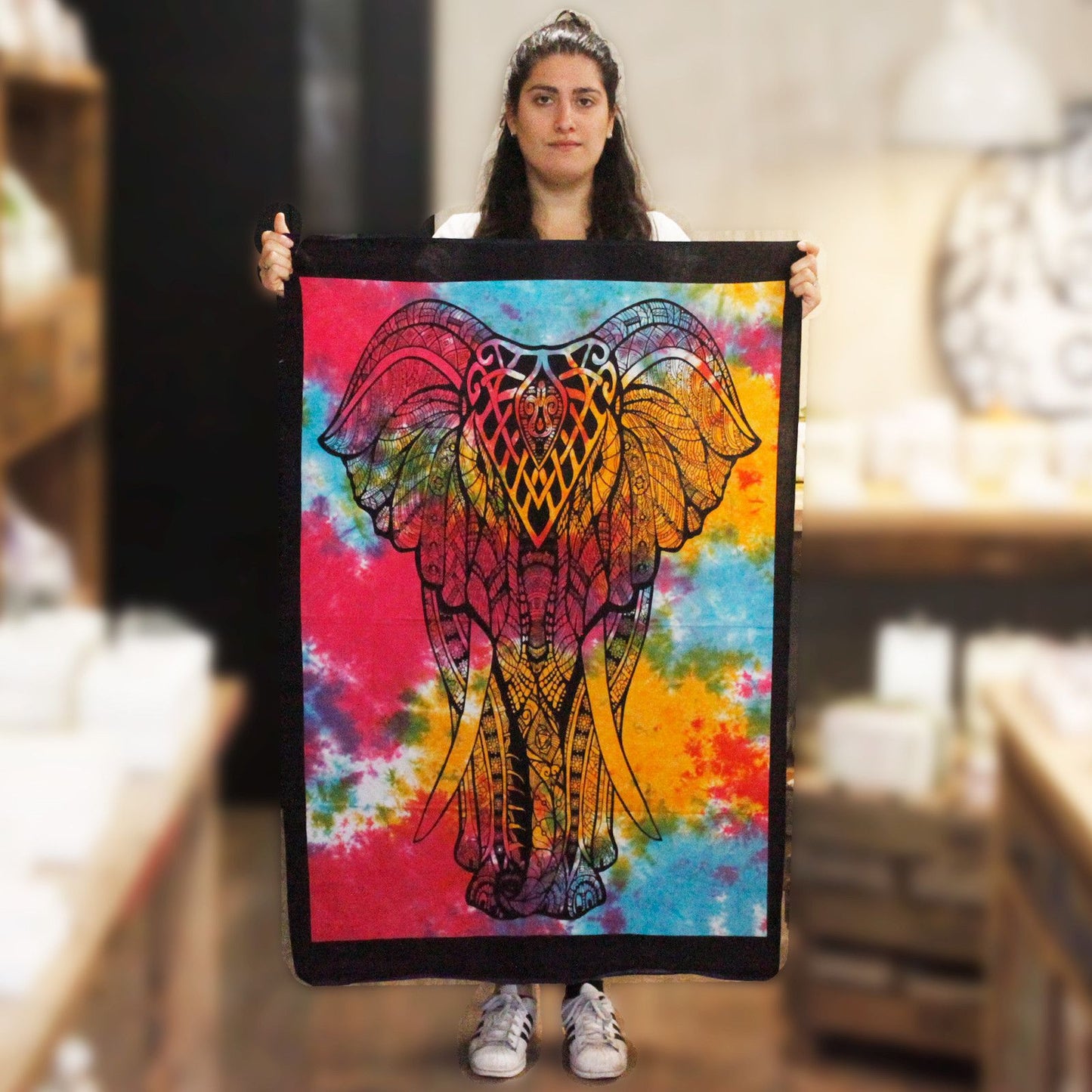 Arte de pared de algodón Elefante