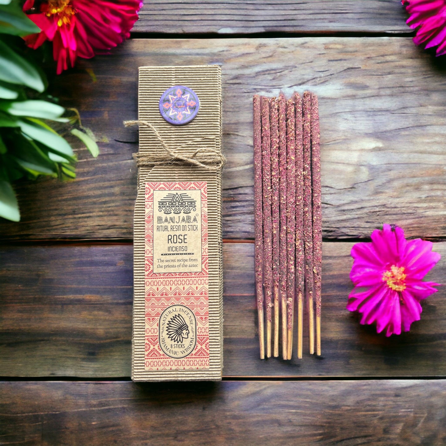 Rosa · Varillas de Incienso de Resina natural para un Ambiente Sofisticado