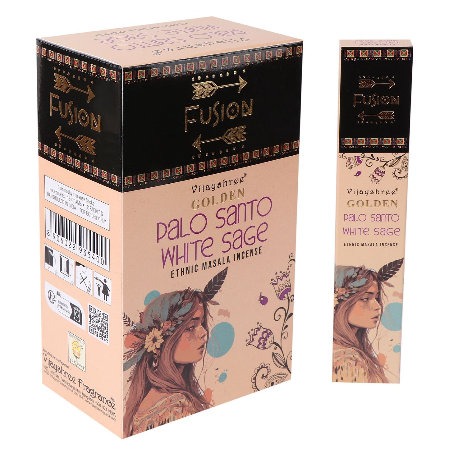 Palo Santo y Salvia Blanca - Fusión Dorada