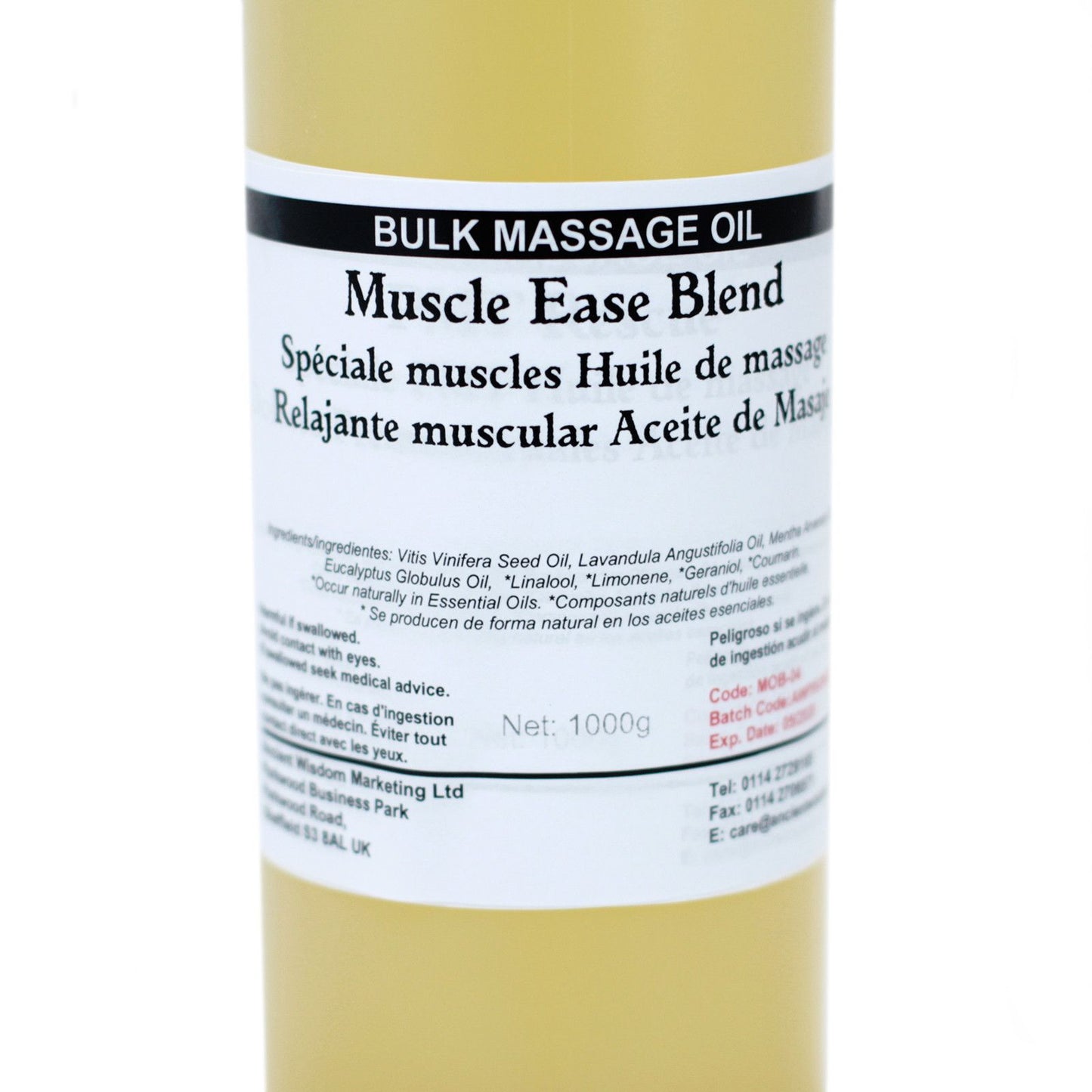 Aceite de Masaje 1kg - Por los musculos