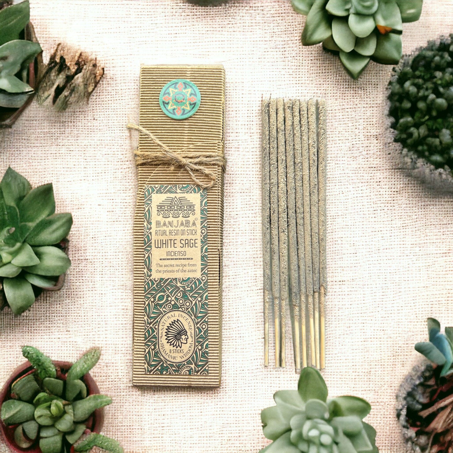 Salvia blanca · Varillas de Incienso de Resina natural para un Ambiente Sofisticado