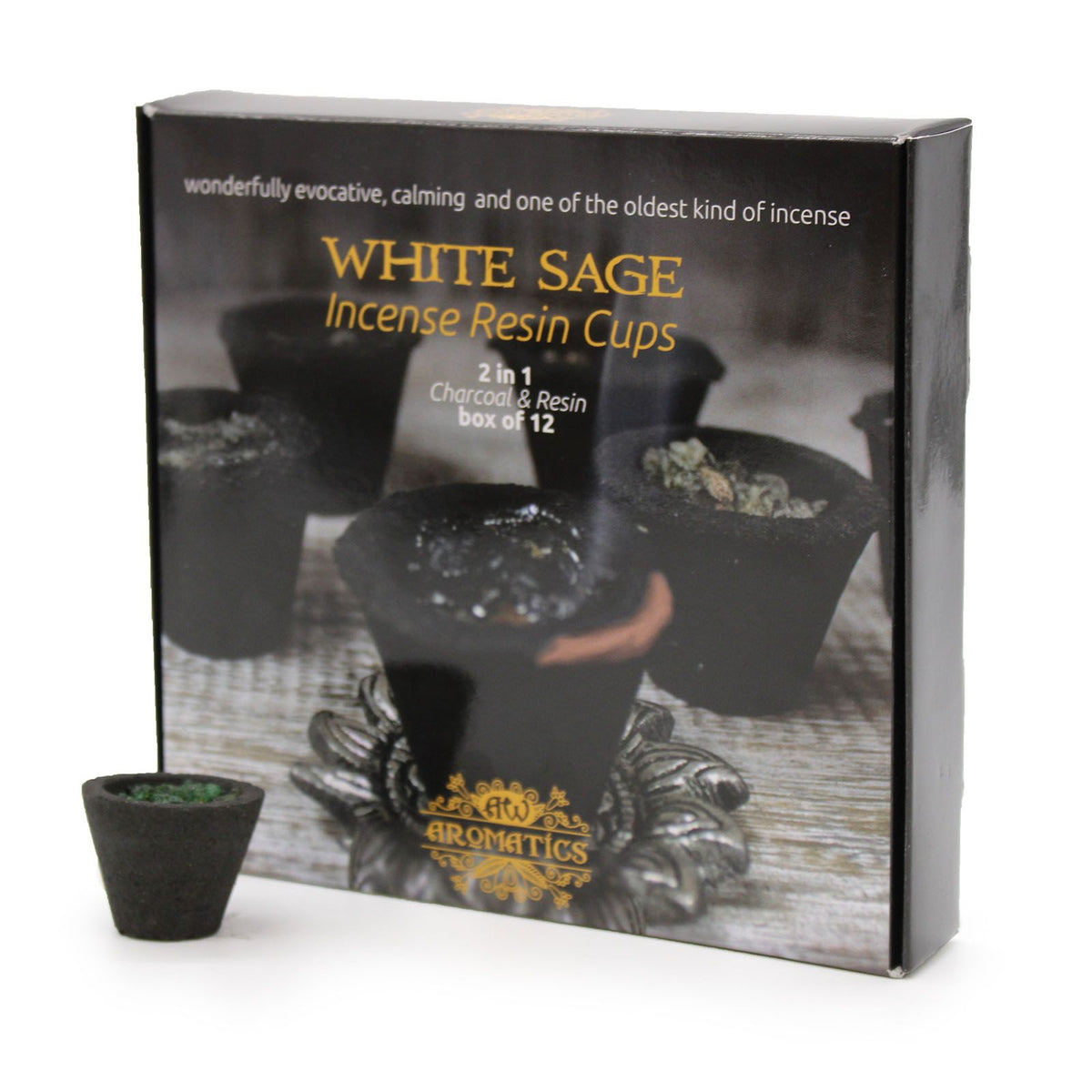 Salvia Blanca - Set de 12 copas de resina