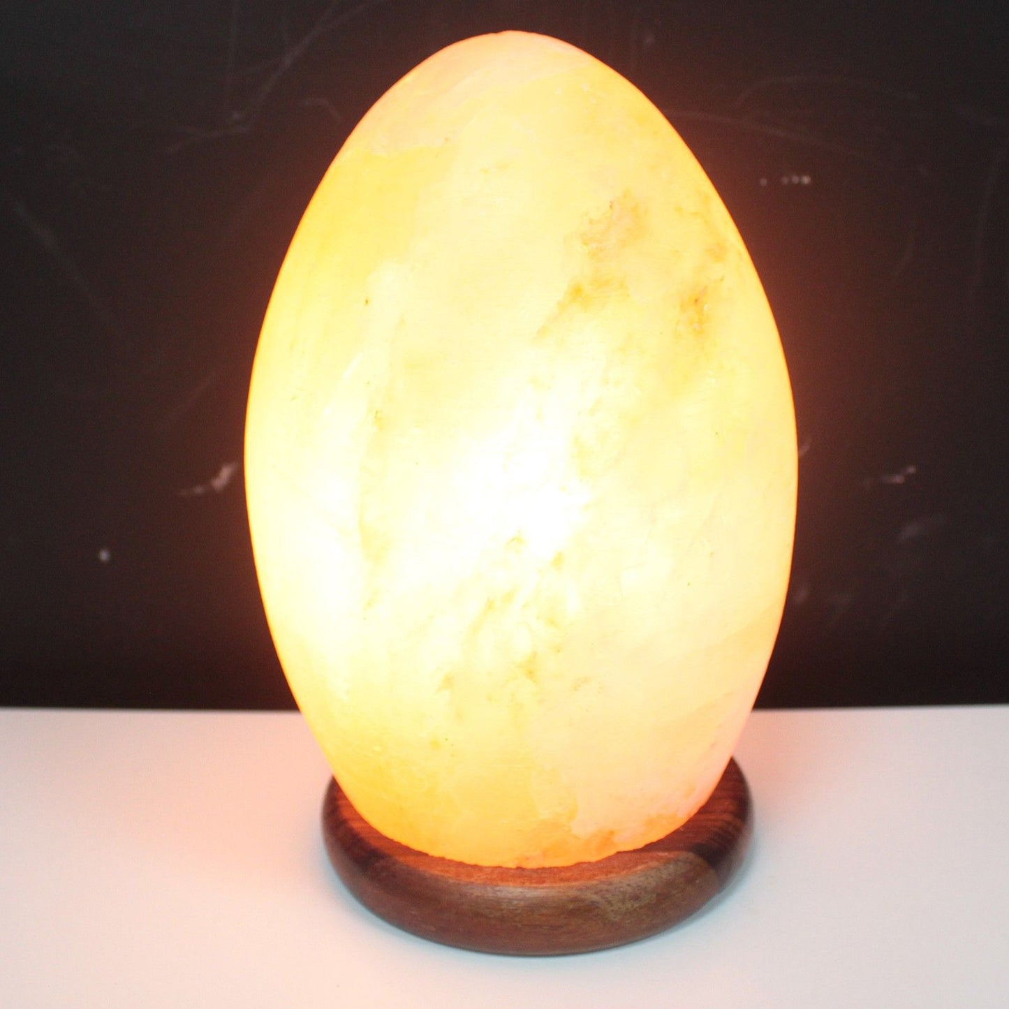 Lámpara de Sal del Himalaya Huevo 3kg Piedra Natural Tallada a Mano.
