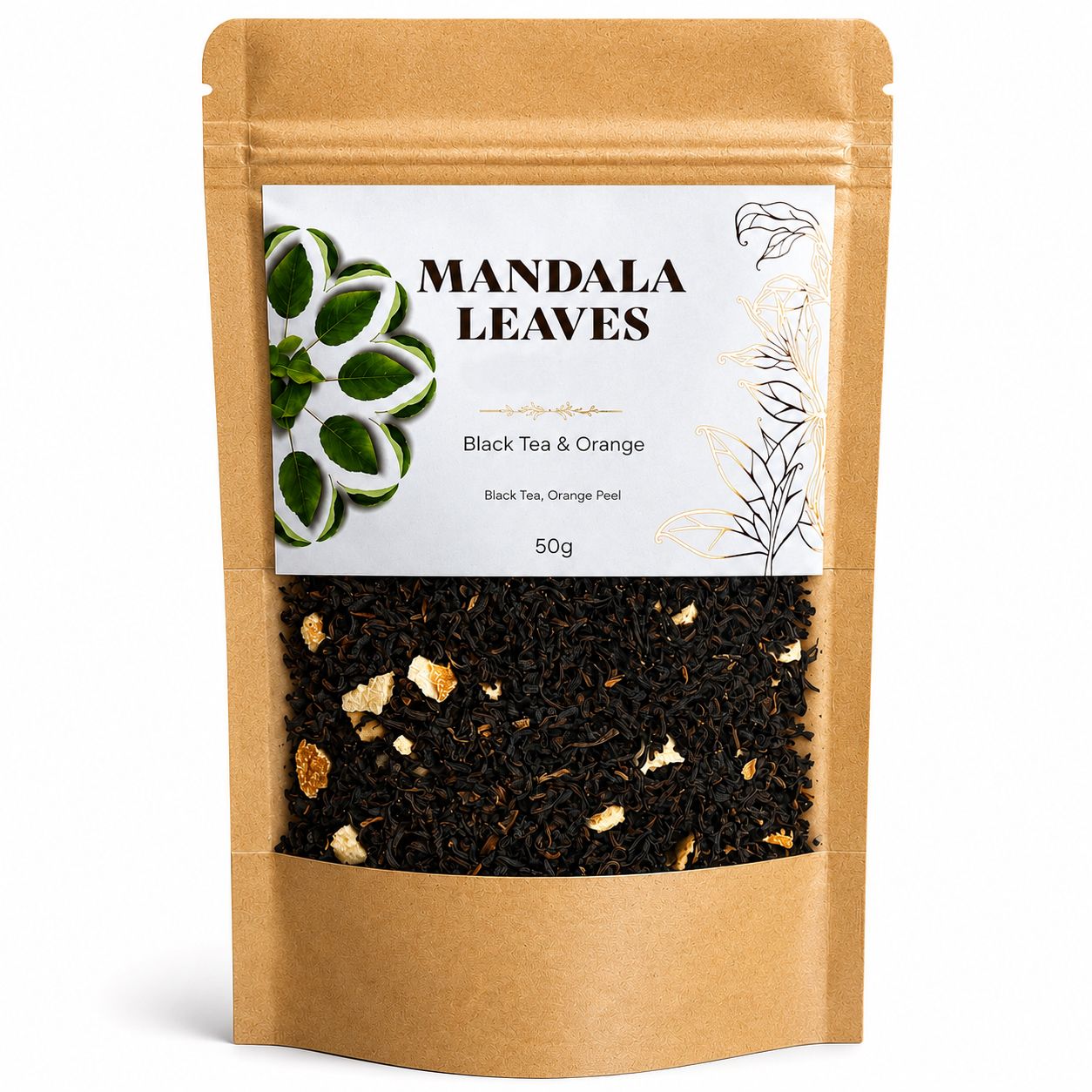 50g Té Negro & Naranja Ecológico