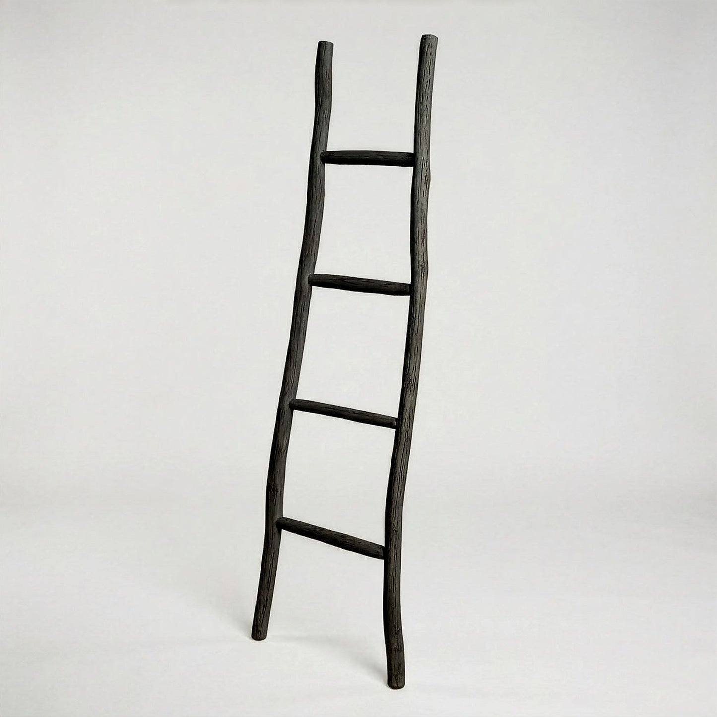 Escalera de Madera Kemu - 1,5 m - Negro - Estilo Japonés