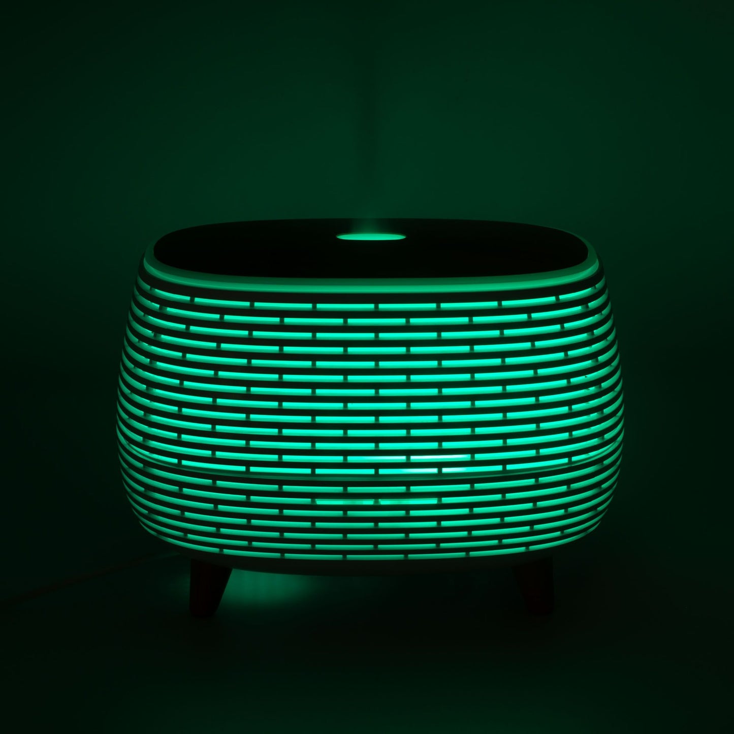 Difusor aromaterapia Futurista con estrías - USB - Cambio de color - Control remoto