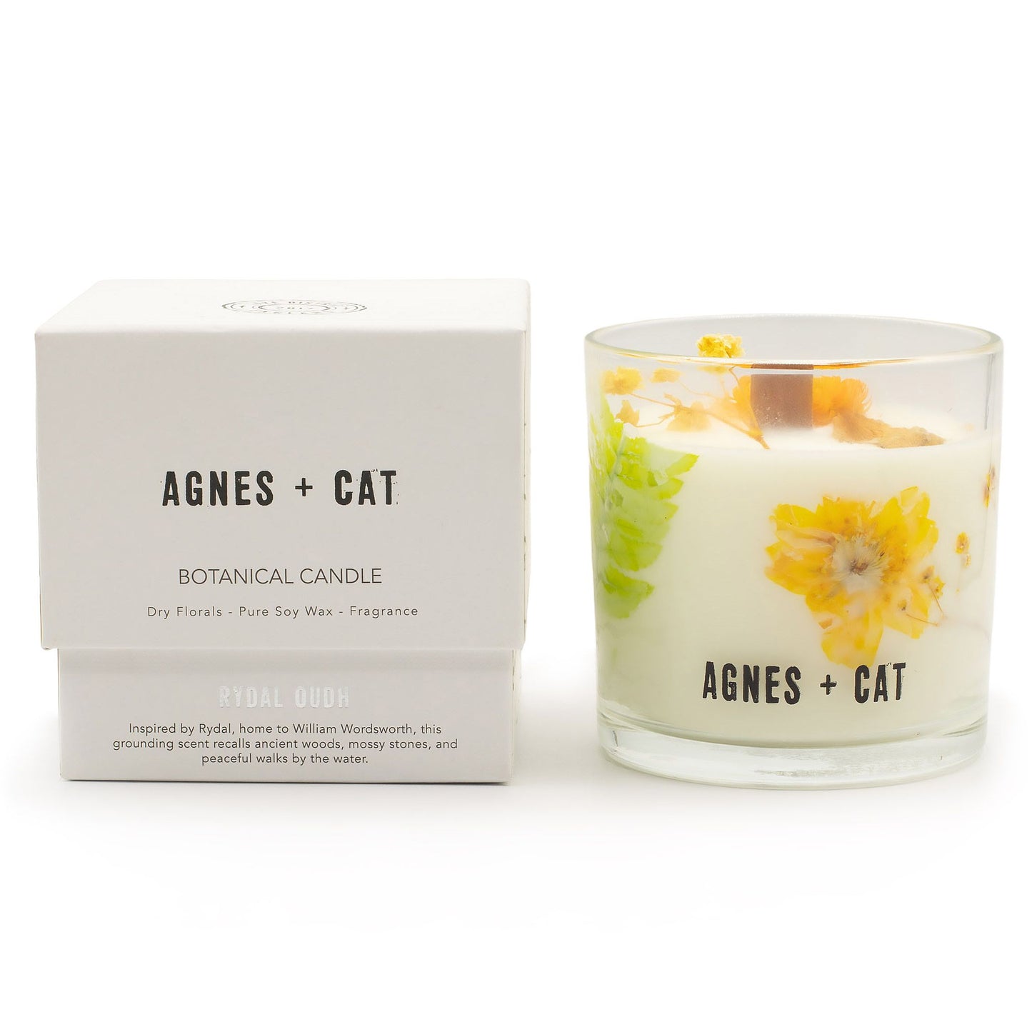 Agnes + Cat Vela de Cera de Soja Botánica - Rydal Oudh