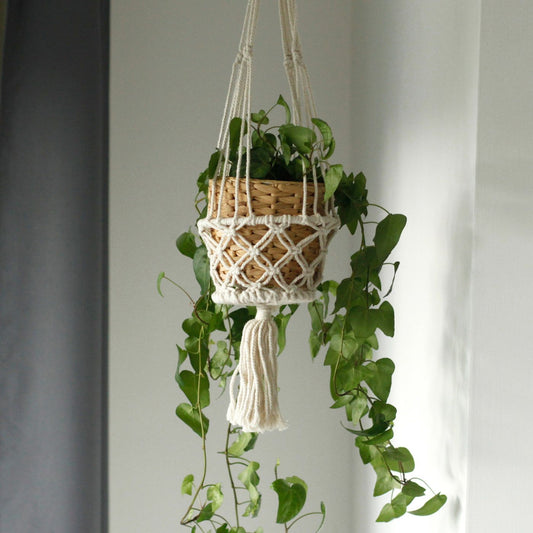 Macetero de Macrame - Doble