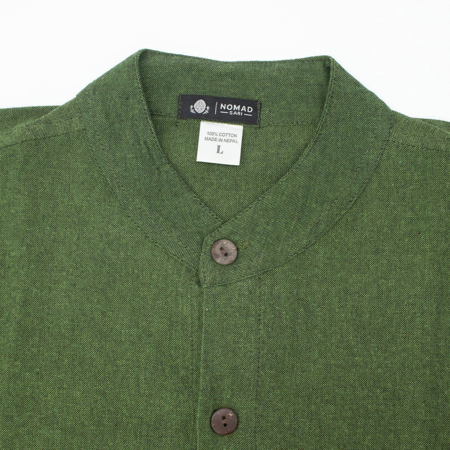 Nomad Sari Kathmandu Camisa - Verde Bosque - Grande