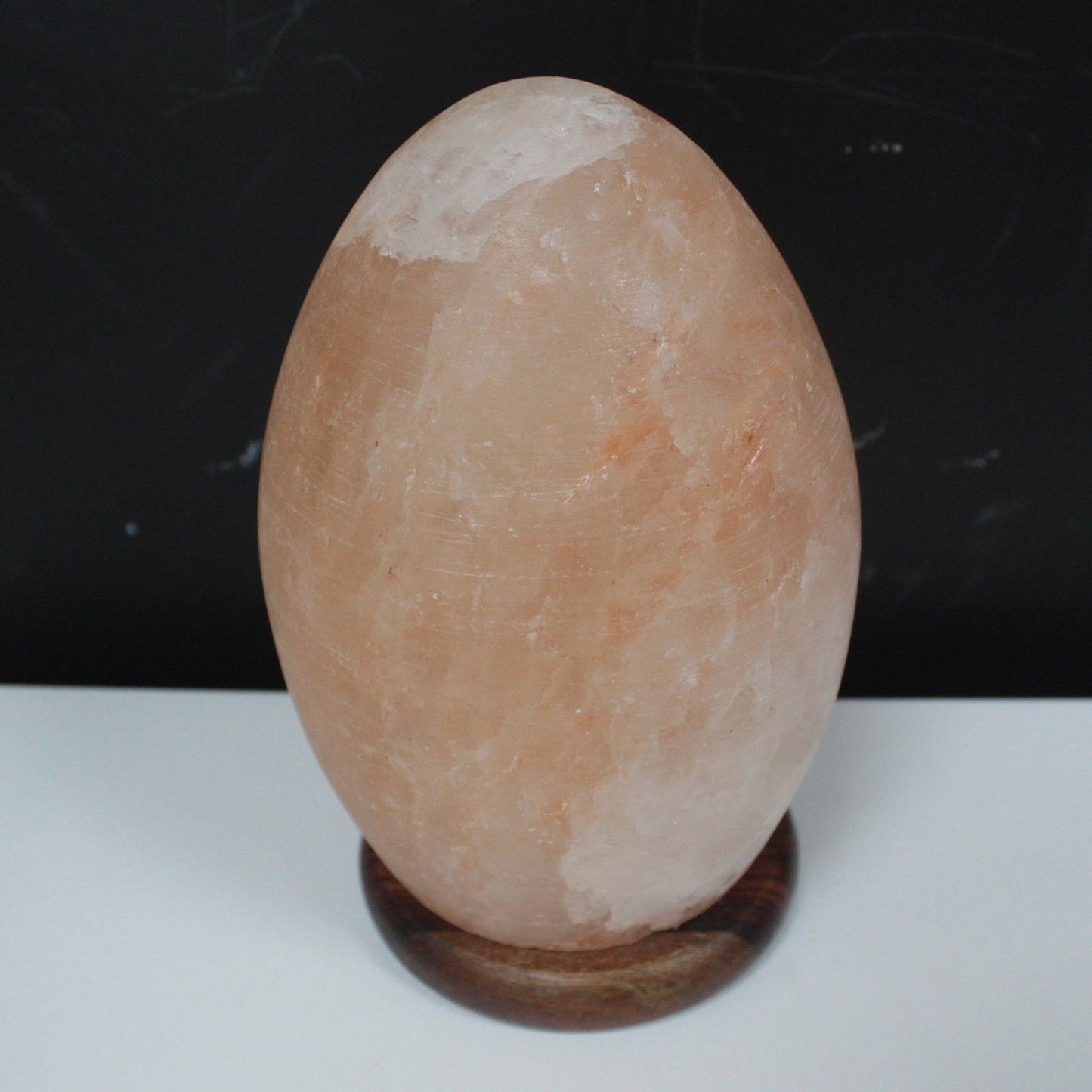 Lámpara de Sal del Himalaya Huevo 3kg Piedra Natural Tallada a Mano.