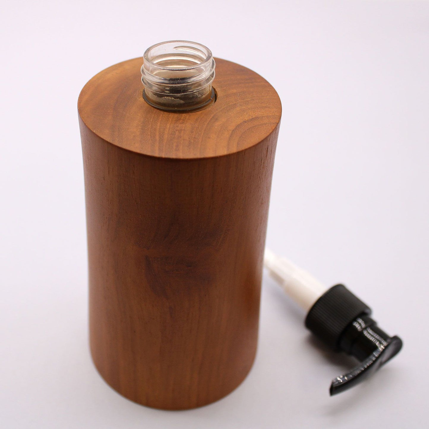 Dispensador de jabón de madera de teca natural - Elegance