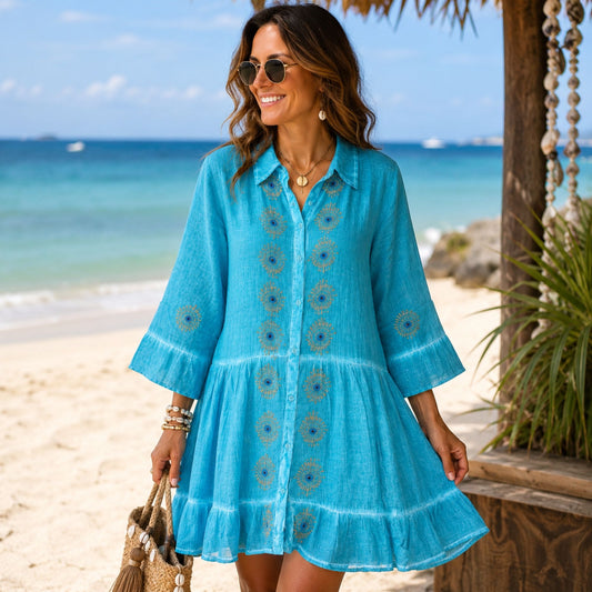 Boho Chic · Vestido Kaftán M-L