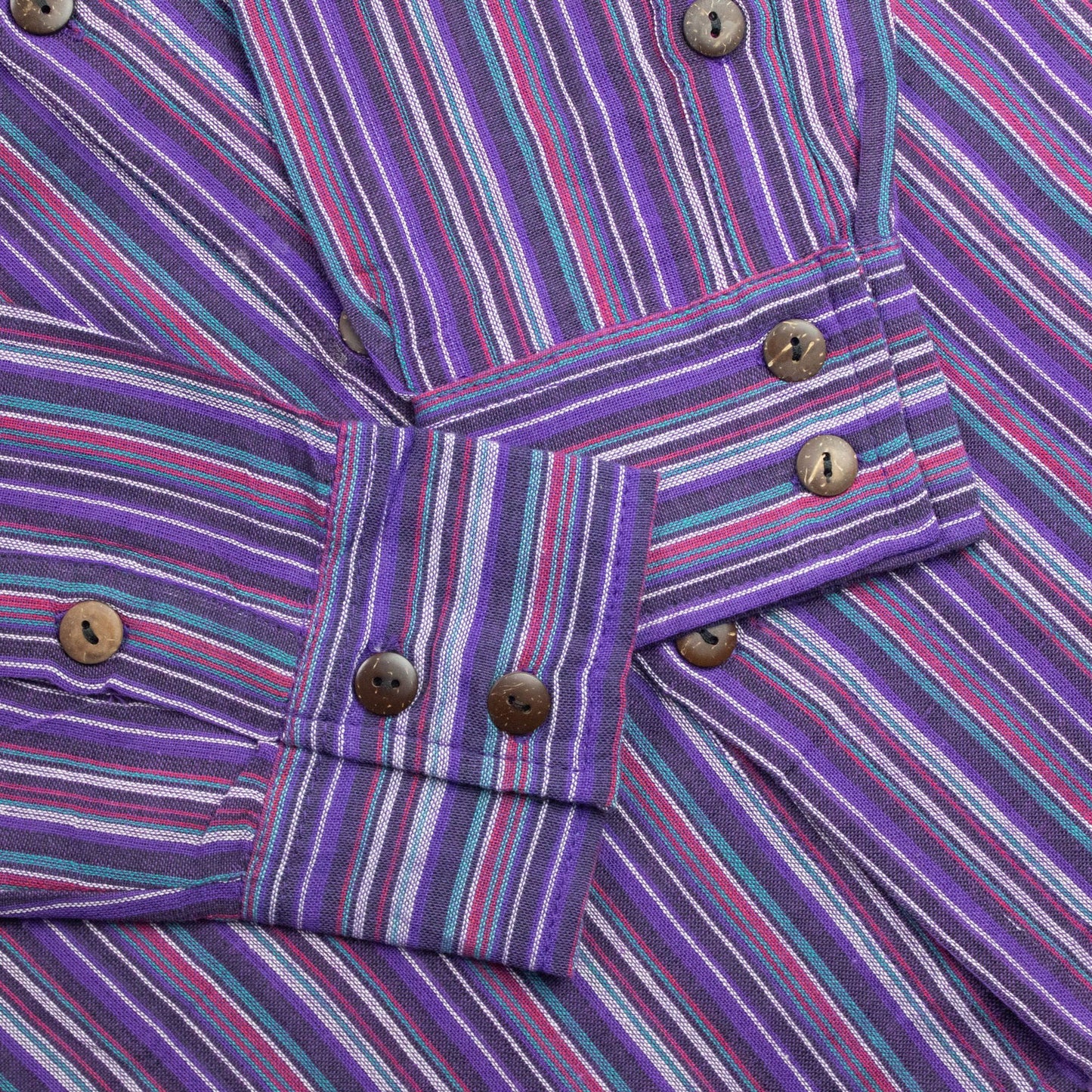 Nomad Sari Camisa de Abuelo - Negro Púrpura - Grande