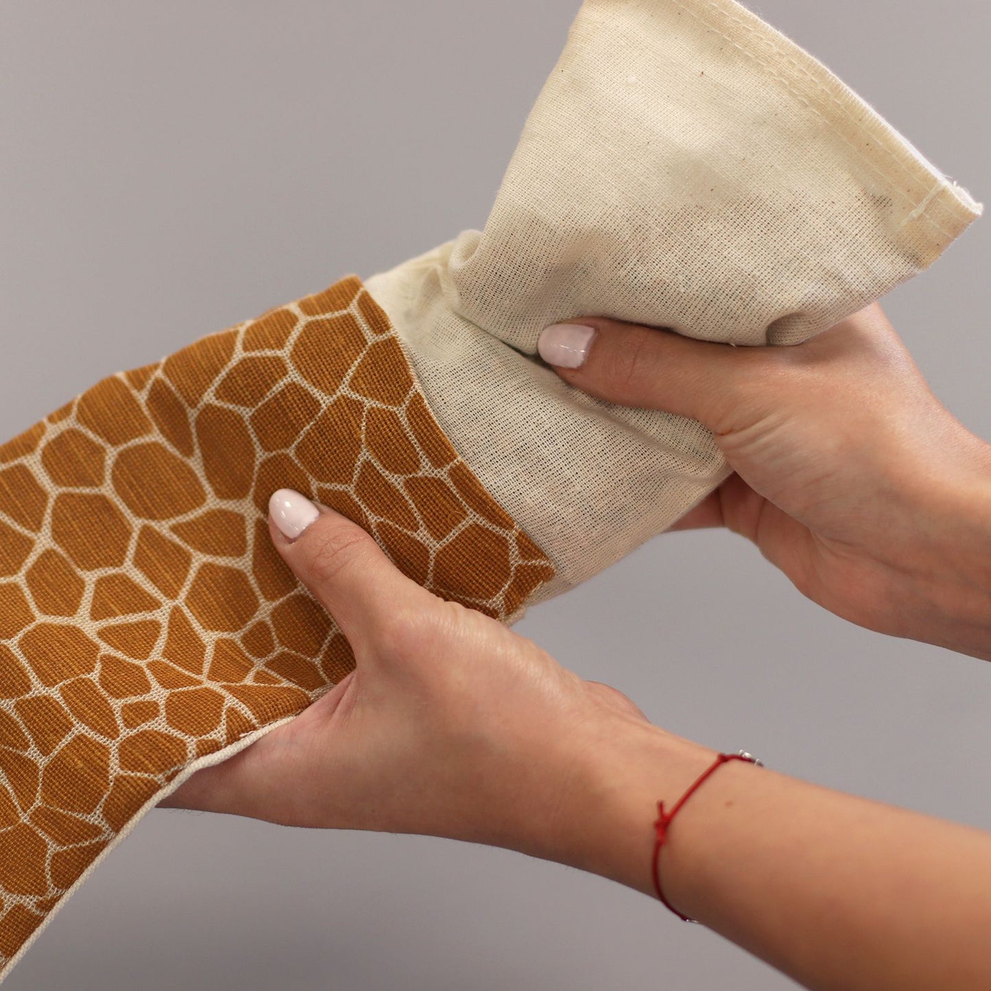 Almohada para los ojos de algodón natural lavanda y juco en caja de regalo - Ilusión