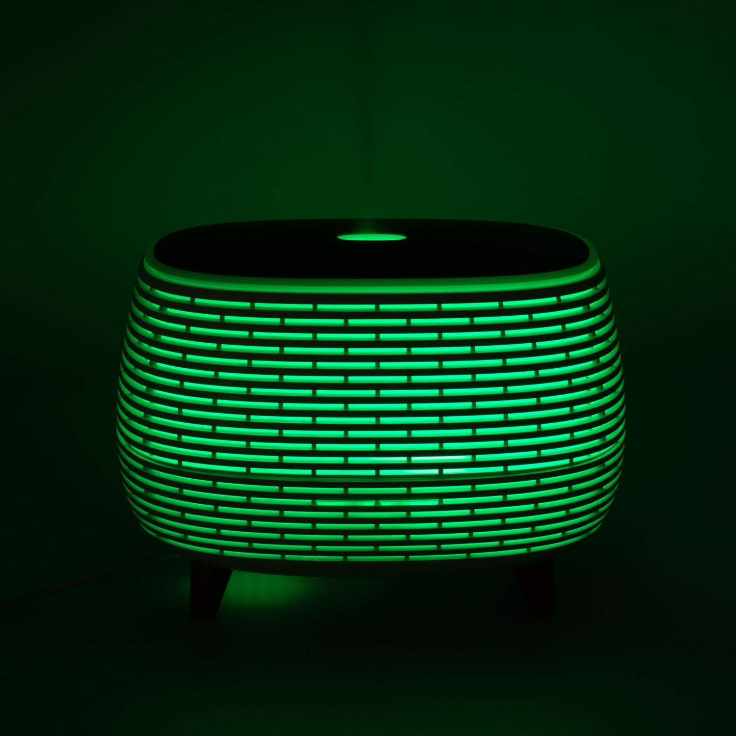 Difusor aromaterapia Futurista con estrías - USB - Cambio de color - Control remoto