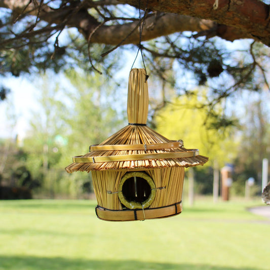 Caja Pequeña Redonda para Pájaros 17x17cm