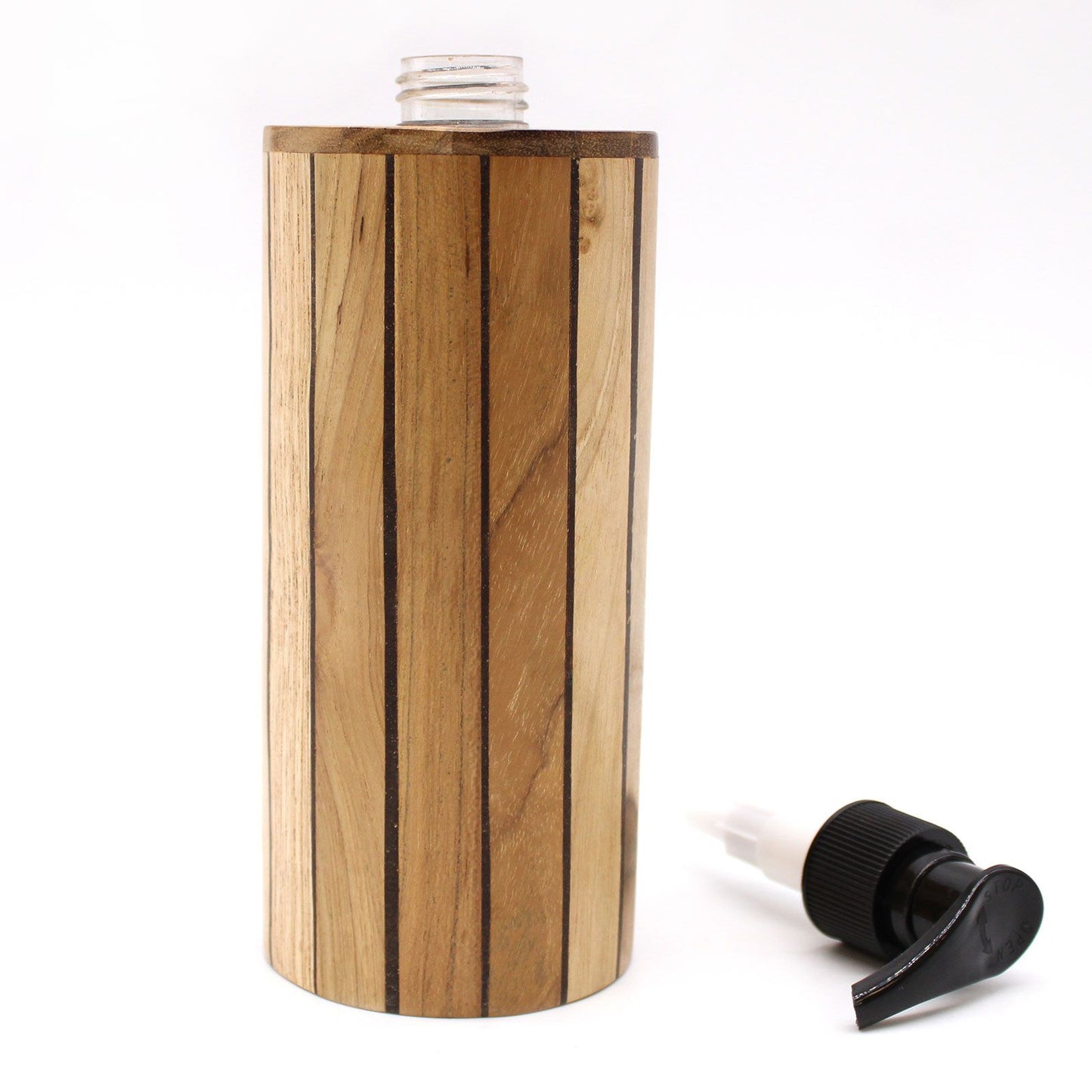 Dispensador de jabón de madera de teca natural - Harmony