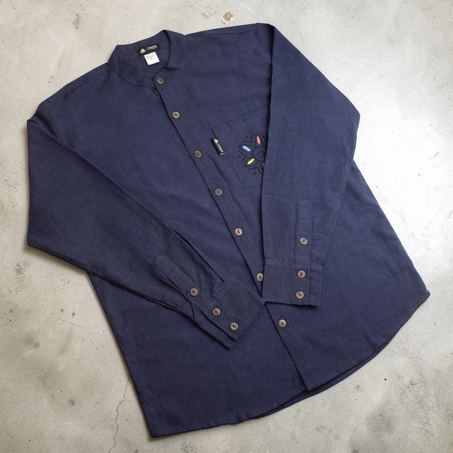 Nomad Sari Kathmandu Camisa - Índigo - Mediano