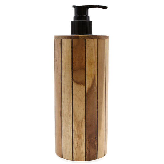 Dispensador de jabón de madera de teca natural - Harmony