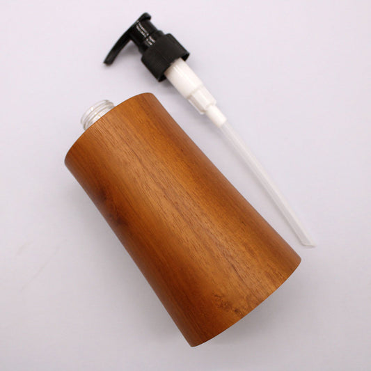 Dispensador de jabón de madera de teca natural - Elegance
