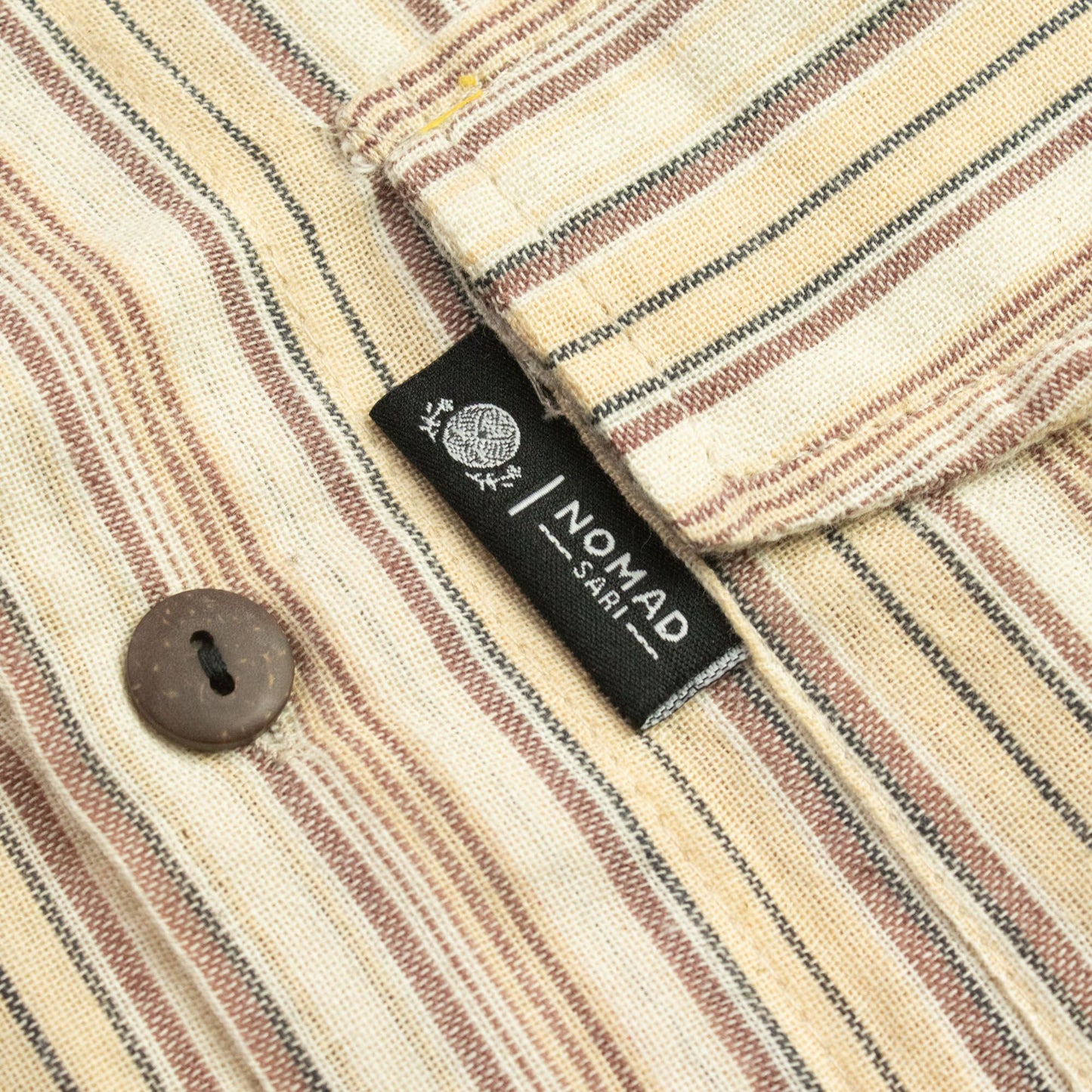 Nomad Sari Camisa de abuelo - Marrón beige - Mediano
