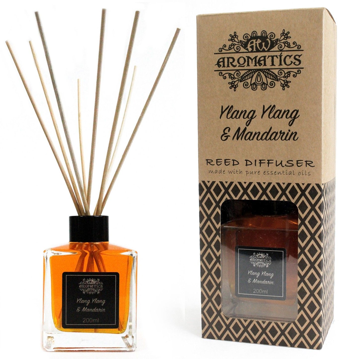 Ylang Ylang & Mandarina - Difusor de Varillas con Aceites Esenciales