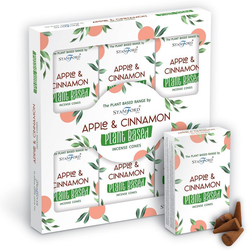 Manzana y Canela - Conos de Incienso a Base de Plantas