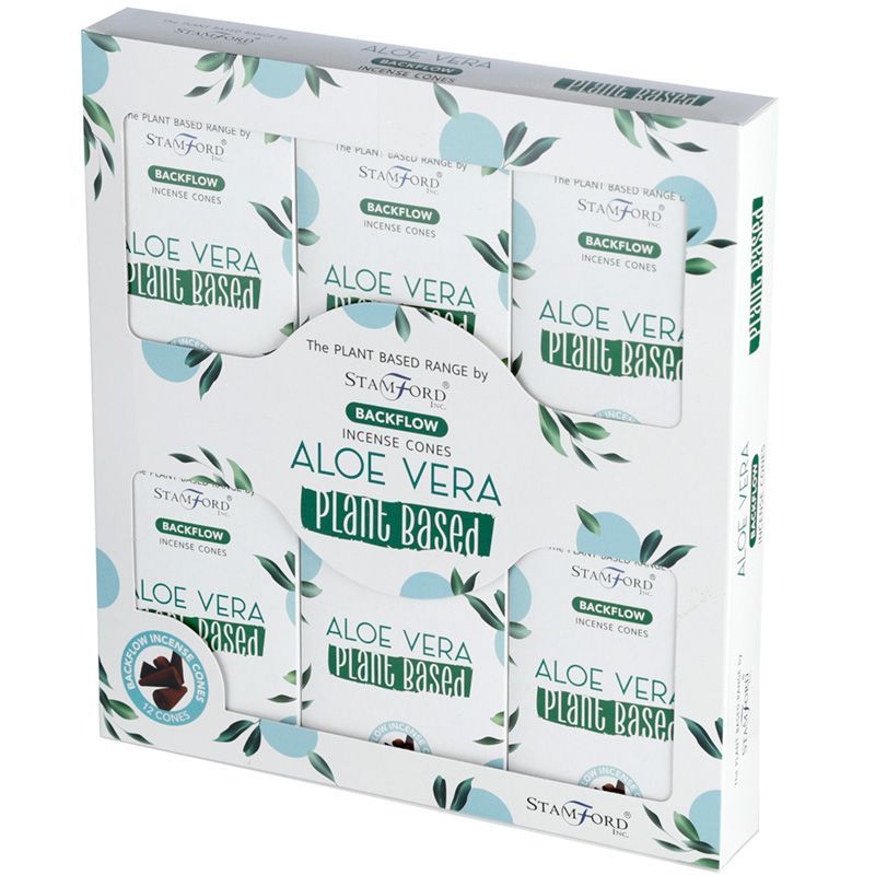 Aloe Vera - Conos de Incienso de Reflujo a Base de Plantas