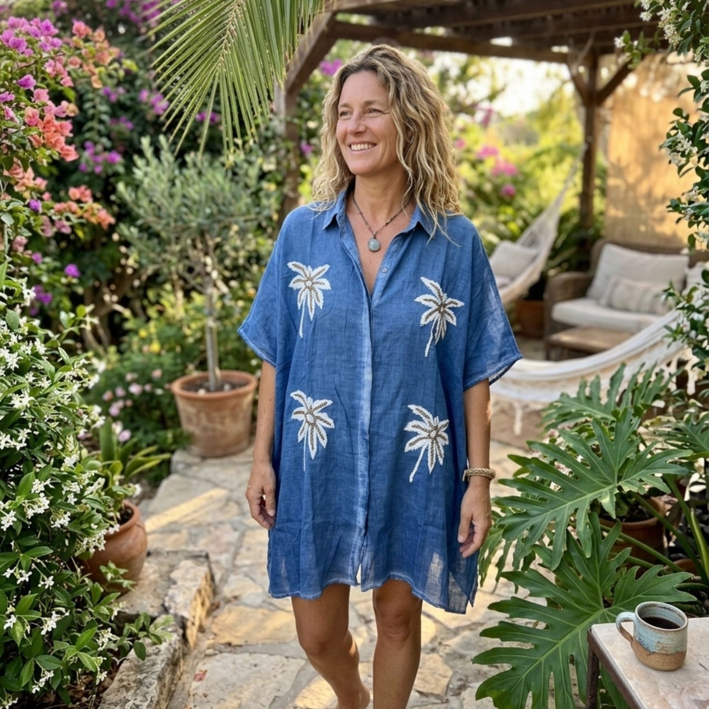 Oasis · Vestido Kaftán