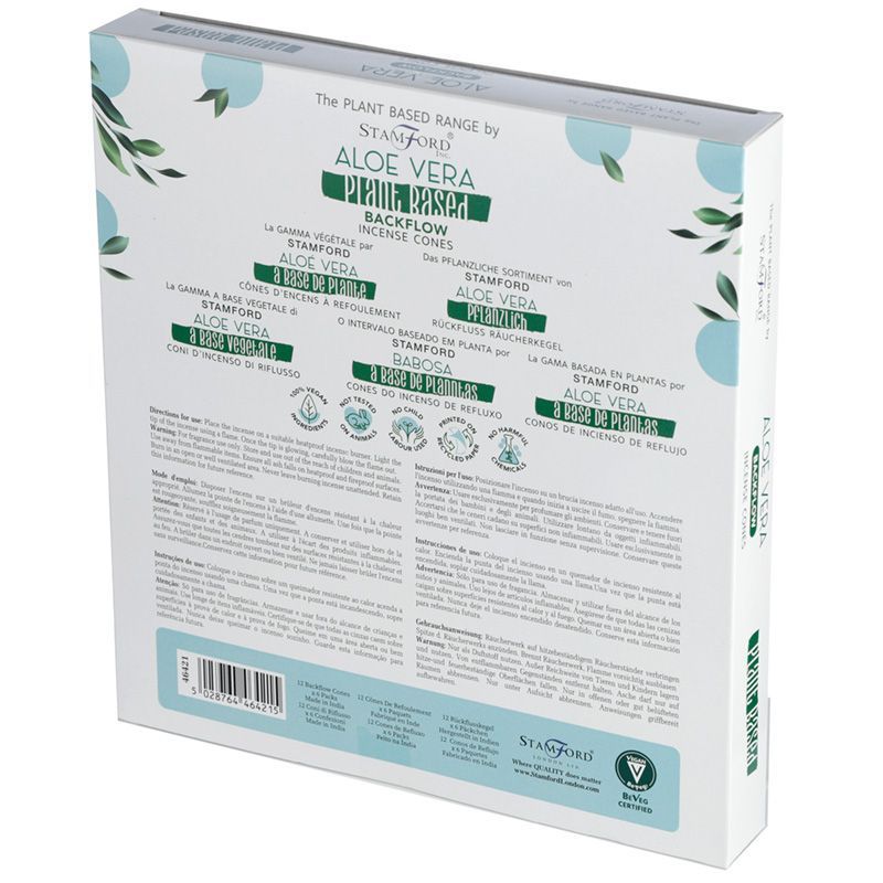 Aloe Vera - Conos de Incienso de Reflujo a Base de Plantas