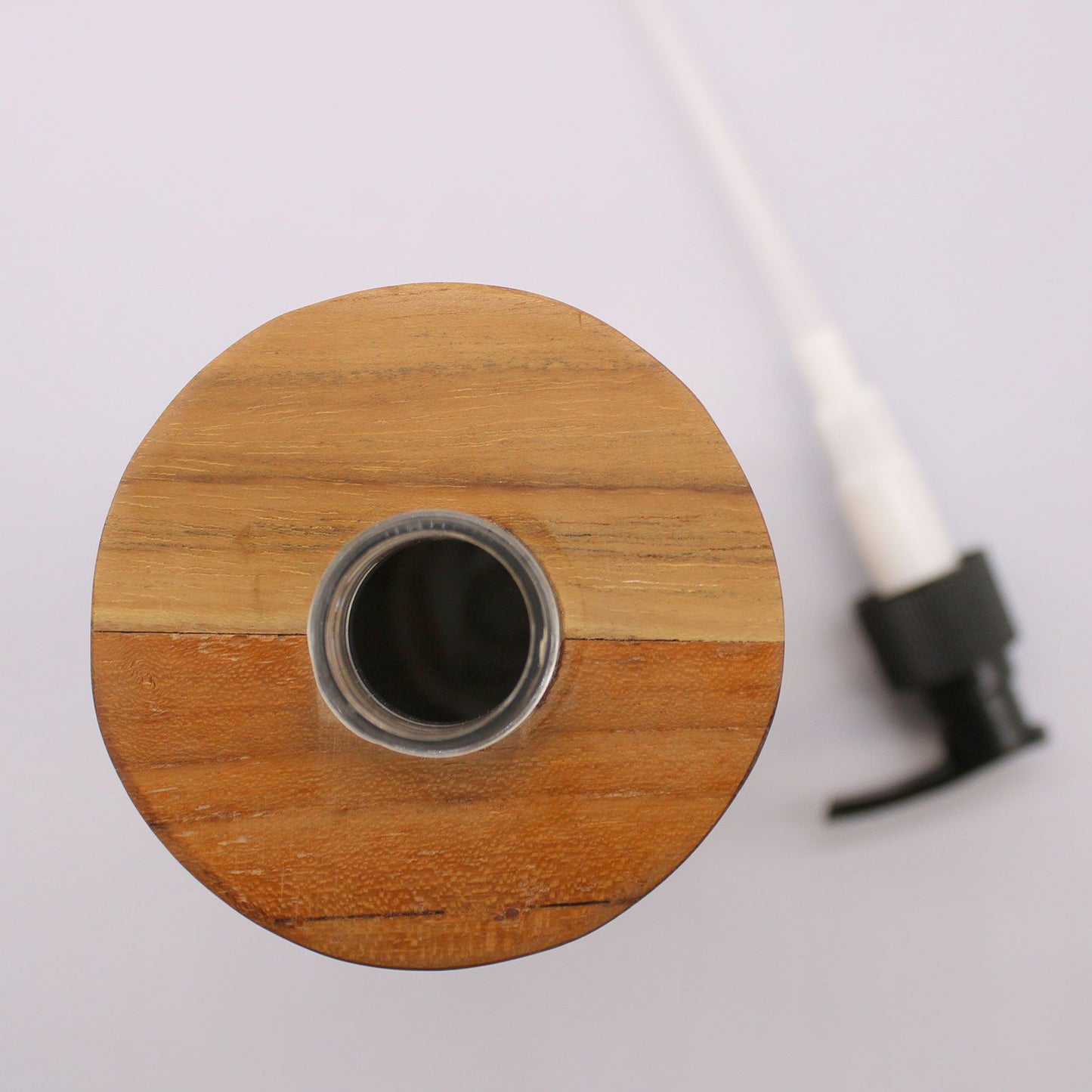 Dispensador de jabón de madera de teca natural - Harmony
