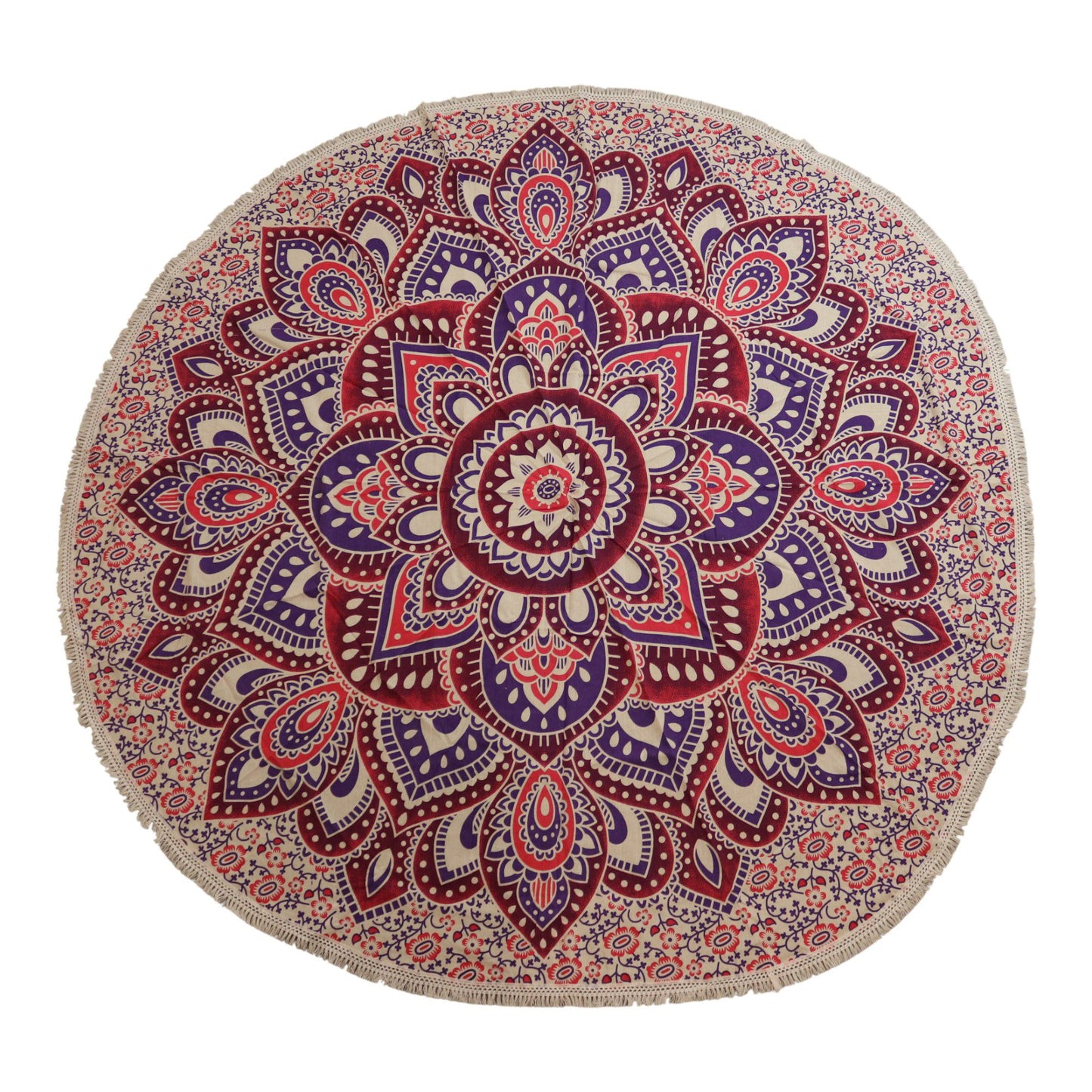 Gran  Mandala Roundy arte (180 cm) - Rosa y Morado