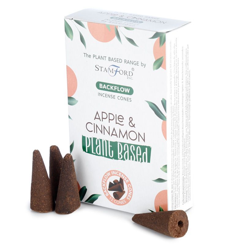 Manzana y Canela - Conos de Incienso de Reflujo a Base de Plantas