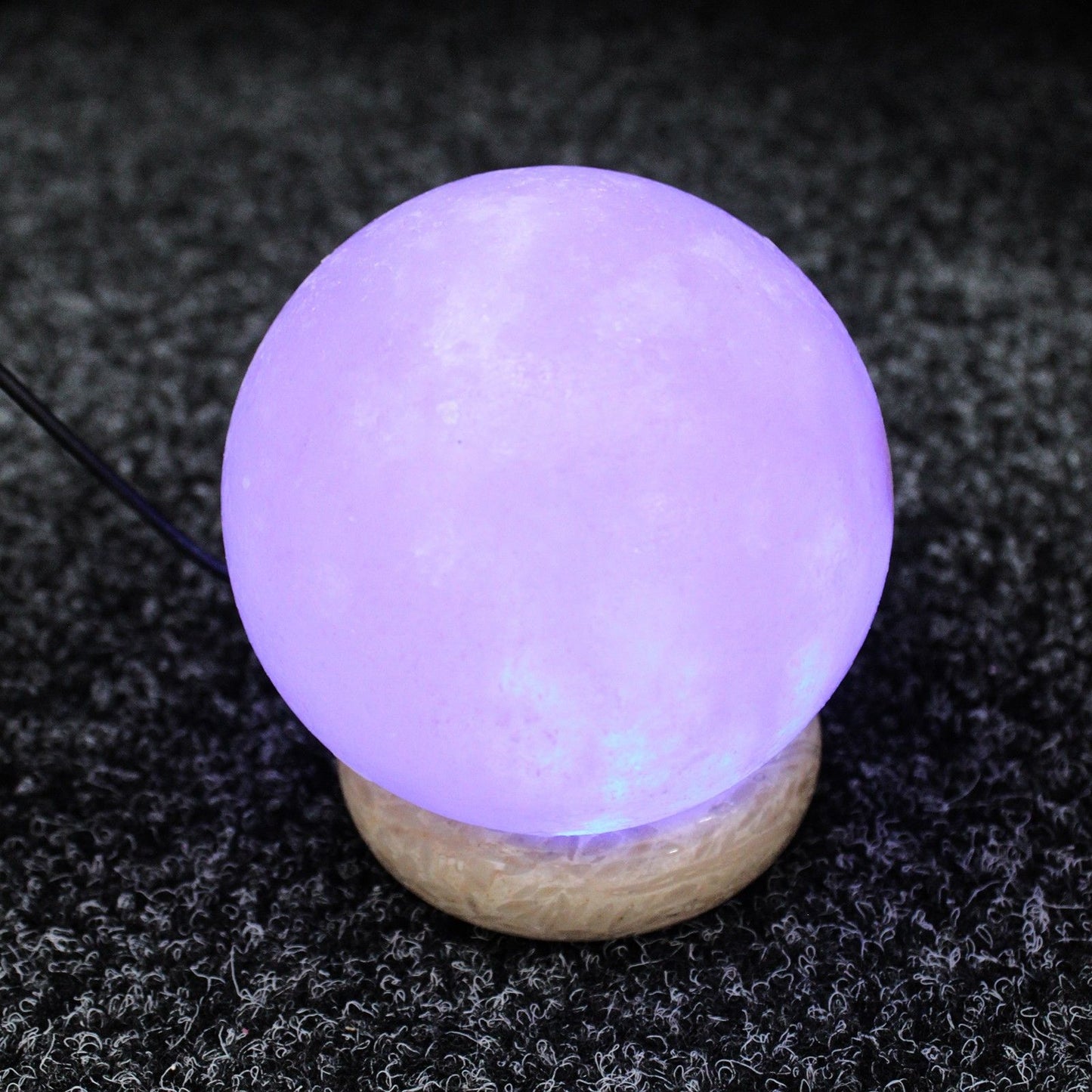 Lámpara de Sal del Himalaya Bola Multicolor 8cm USB