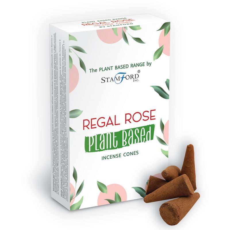 Rosa Real - Conos de Incienso a Base de Plantas