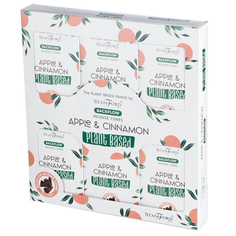 Manzana y Canela - Conos de Incienso de Reflujo a Base de Plantas