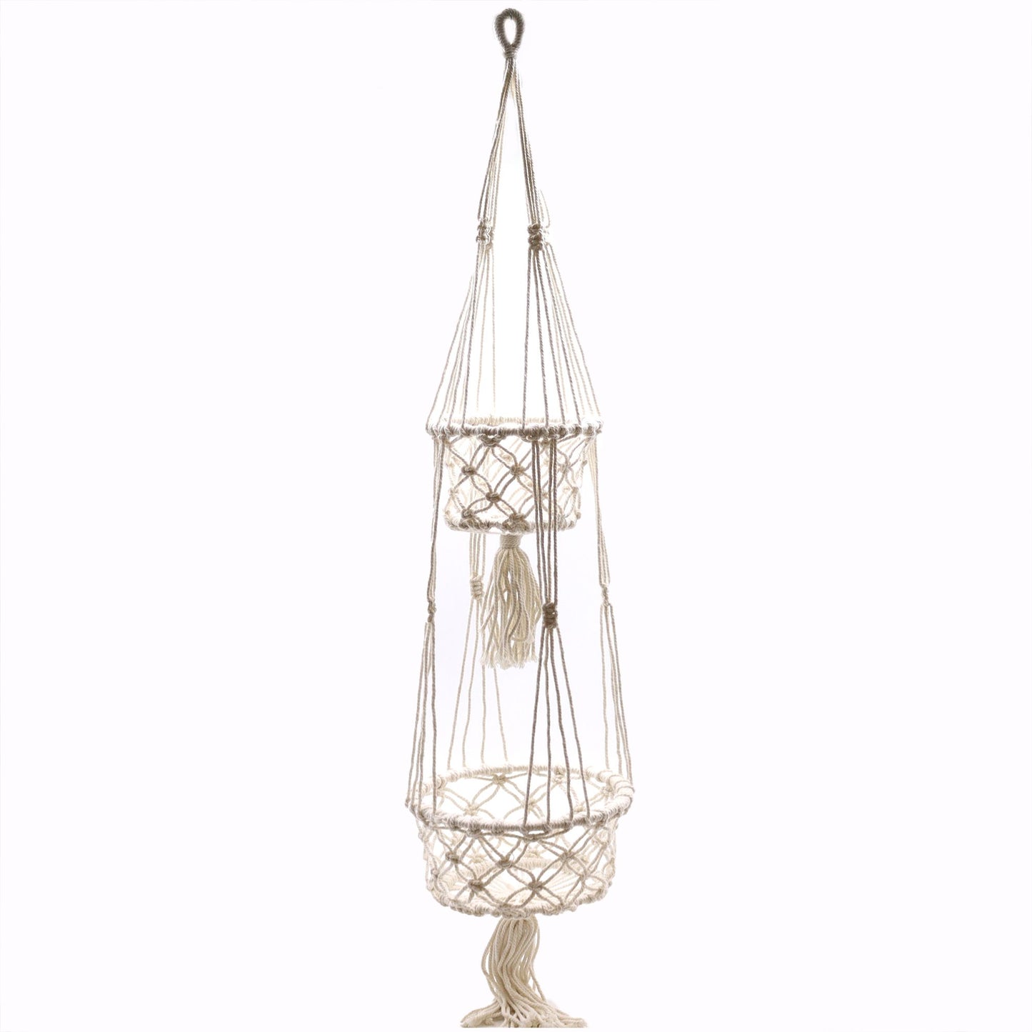 Macetero de Macrame - Doble