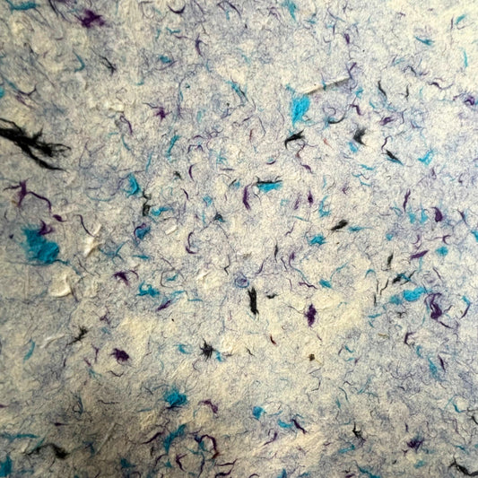 Papel Artesanal Lokta - Algodón Azul 51 × 76 cm