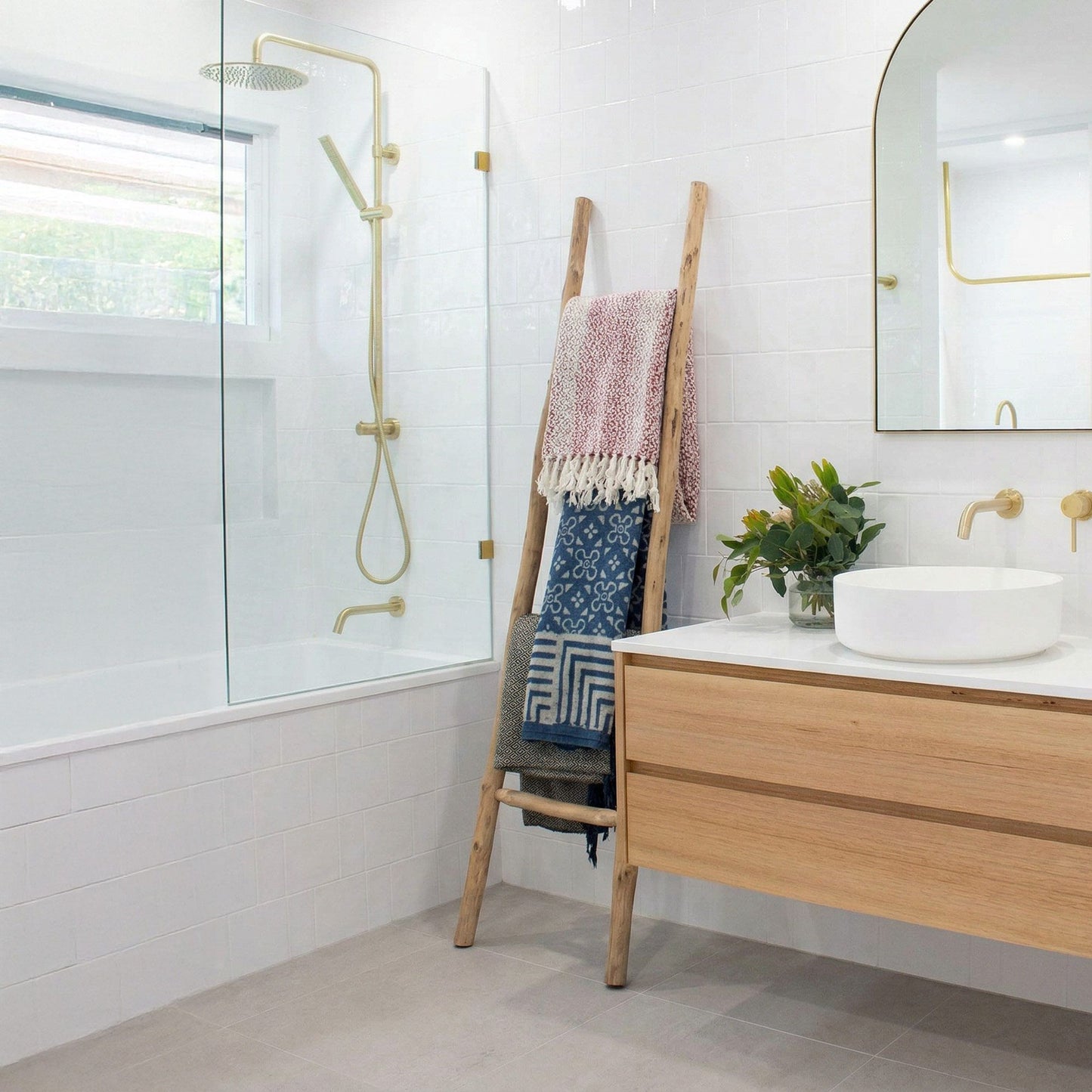 Escalera de Madera Kemu - 1.5m - Natural - Estilo Japonés