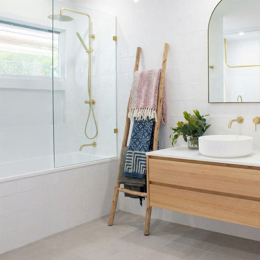 Escalera de Madera Kemu - 1.5m - Natural - Estilo Japonés