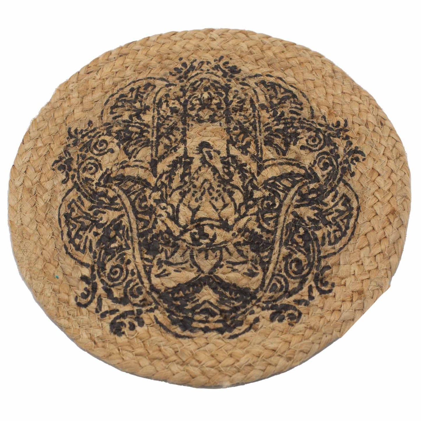 Mantel Individual Natural Yute Estampado Hamsa