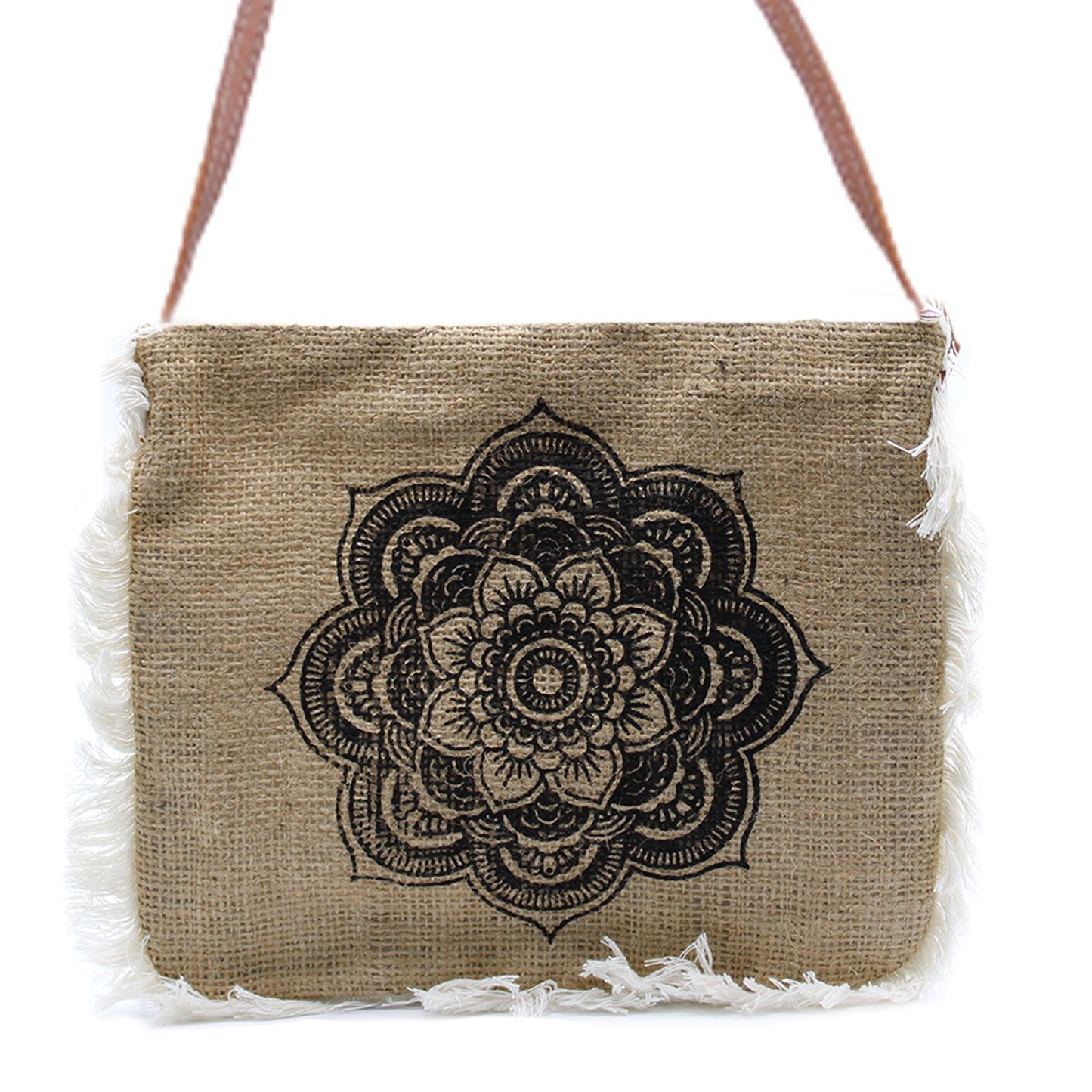 Bolso con flecos - Estampado Mandala