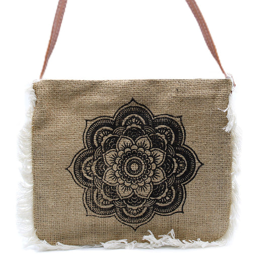 Bolso con flecos - Estampado Mandala