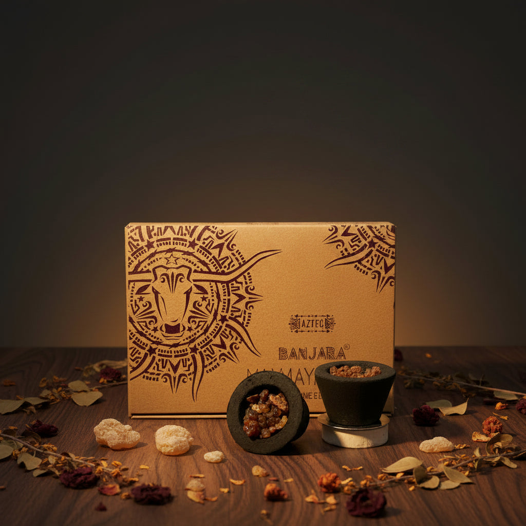 Caja de 6 copos de Resina Banjara - Mirra