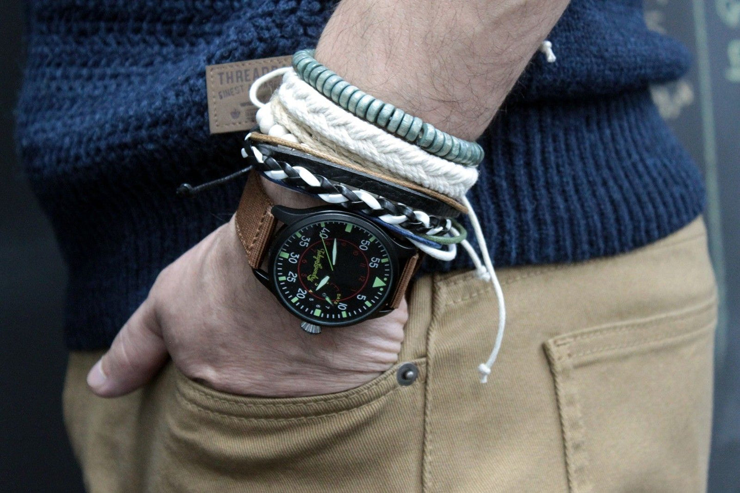 Pulsera de Hombre - Azuladas (color aleatorio)