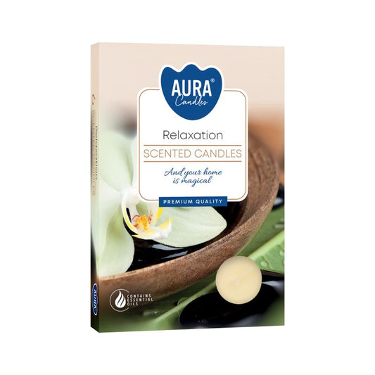 1x Set de 6 Velas de Té Perfumadas - Relajación