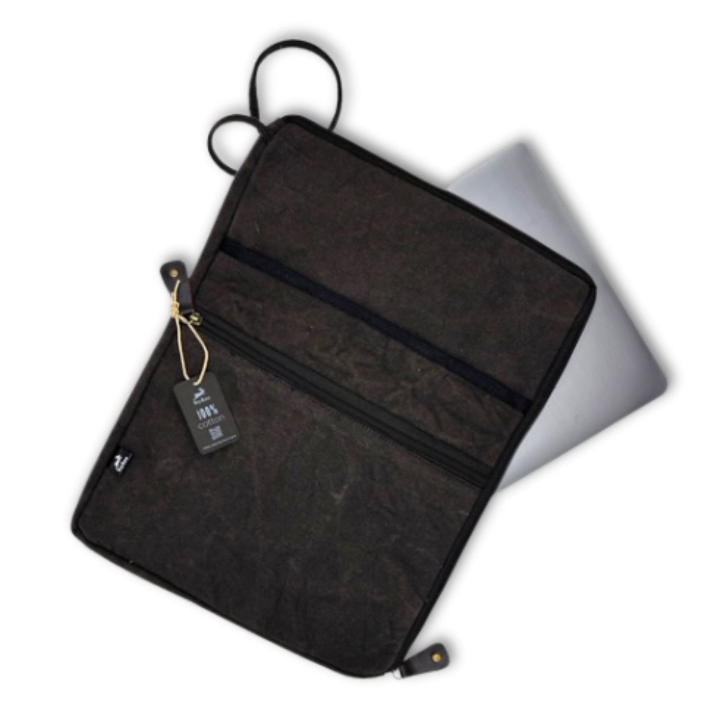 Funda Grande de Lona para Portátil - Charcoal